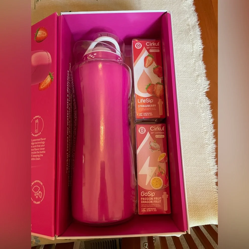 Cirkul Pink Stainless Steel Water Bottle Set - Picture 8 of 8